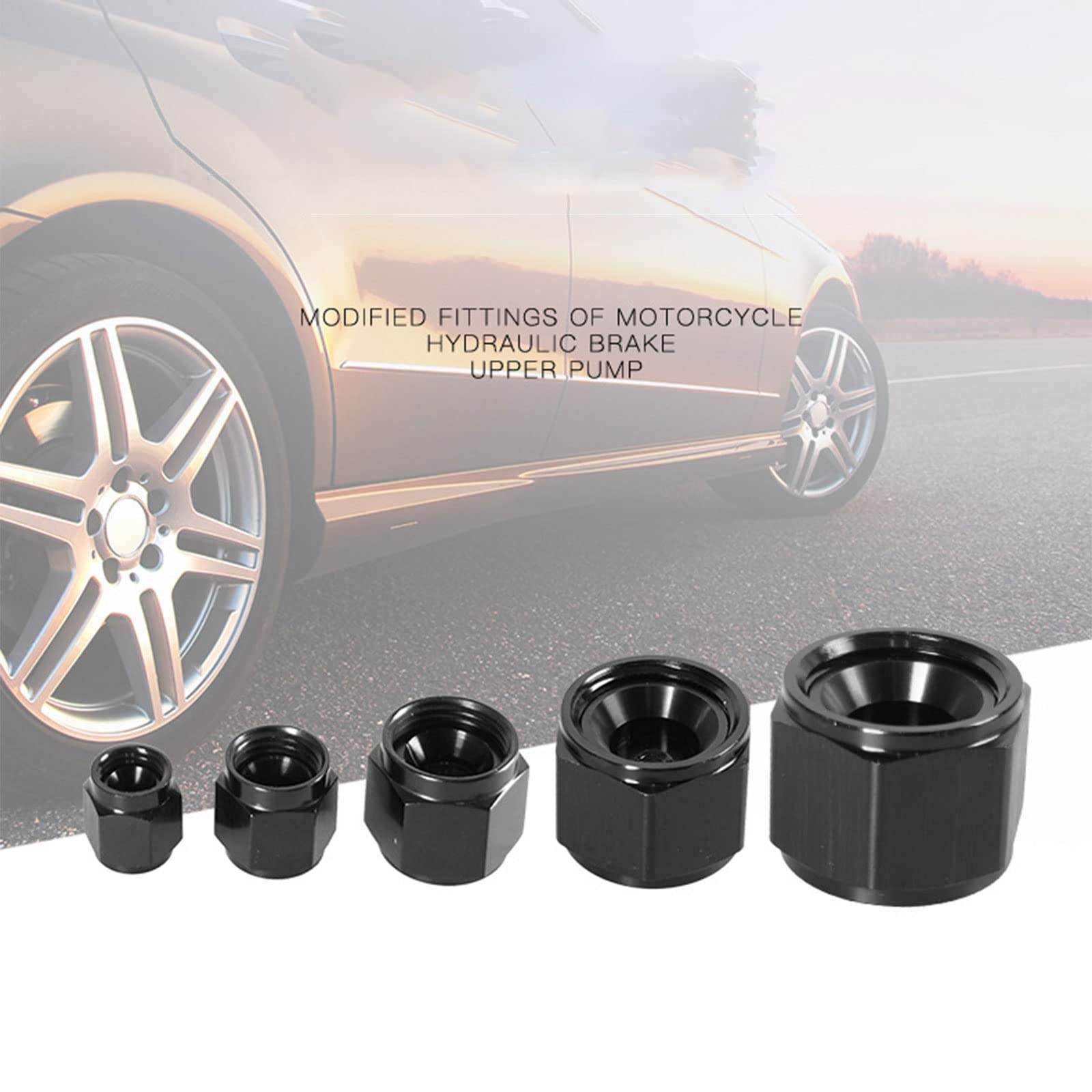 Bouchon Évasé Anti-Fuite Aluminium AN4 AN6 AN8 AN10 AN12 | Joint Haute Pression 4000 PSI, Pour Raccords Carburant - 5