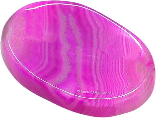Piedras de cristal de ónix rosa para la ansiedad  Piedra de preocupación del pulgar para meditación del estrés, artículos de alivio de la ansiedad,