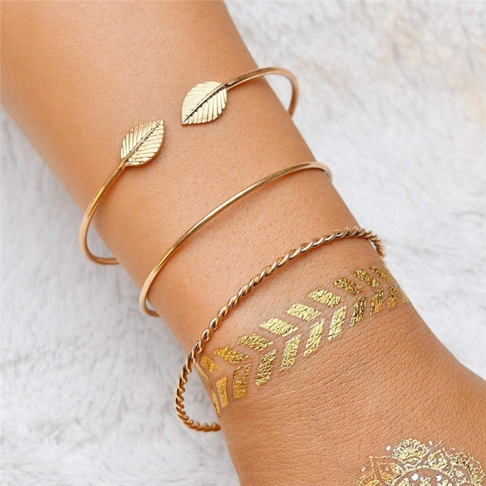 NIUBKLAS Bracelet anklet Bohemia Rhinestone Butterfly Elegant Bracelet Kuff Bracelet Women's Gold Chain Bracelet Set Retro Bohemia Jewelry-83403