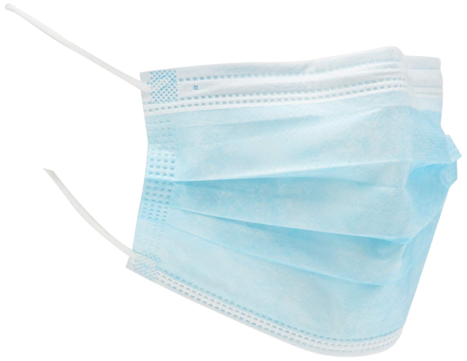 Fohwa Disposable 3-Layer Protective Face Masks, High Filterability, Suitable for Sensitive Skin (50)