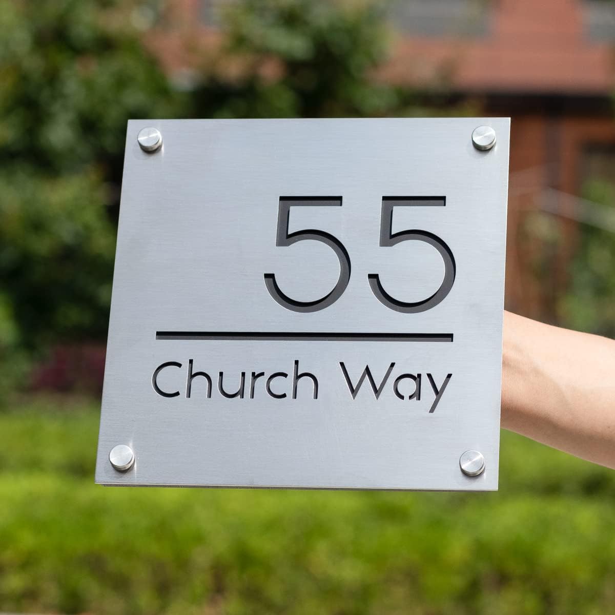 304 Stainless Steel Modern House Number for Outside, Address Number Plaque, Custom Sign,Personalized Sign 20x20CM