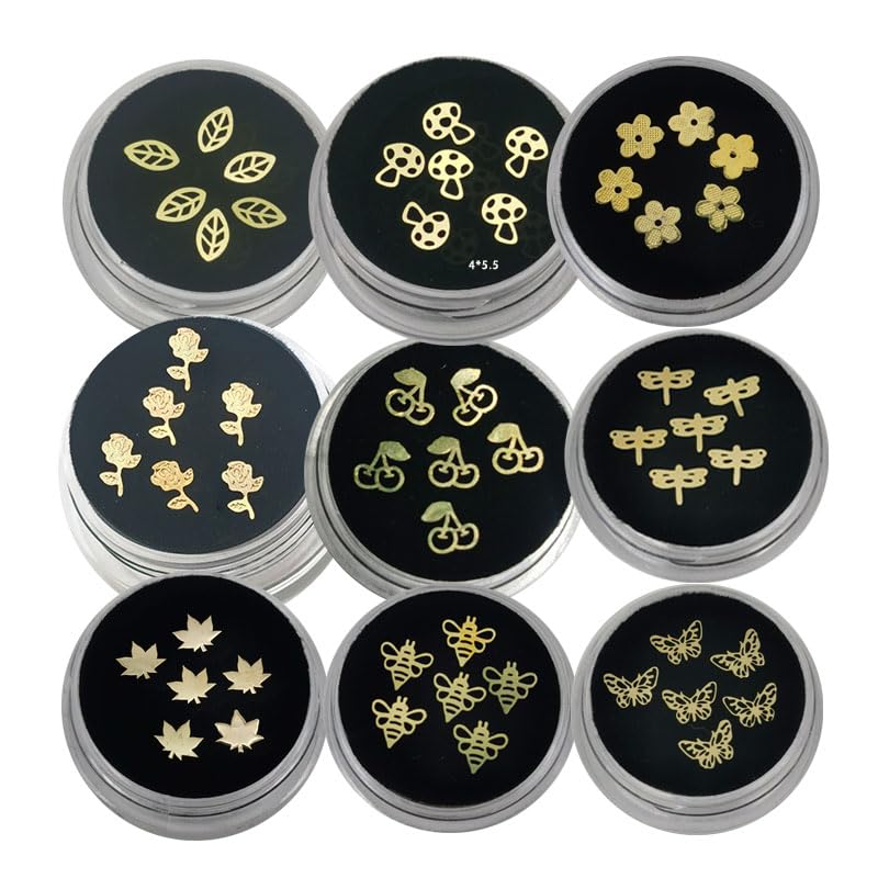 Chamon 18K Gilding Tooth gems Teeth Jewelry Gilding Tooth gems with 54 Pcs Ultrathin Tooth gems Size 3 to 5 mm