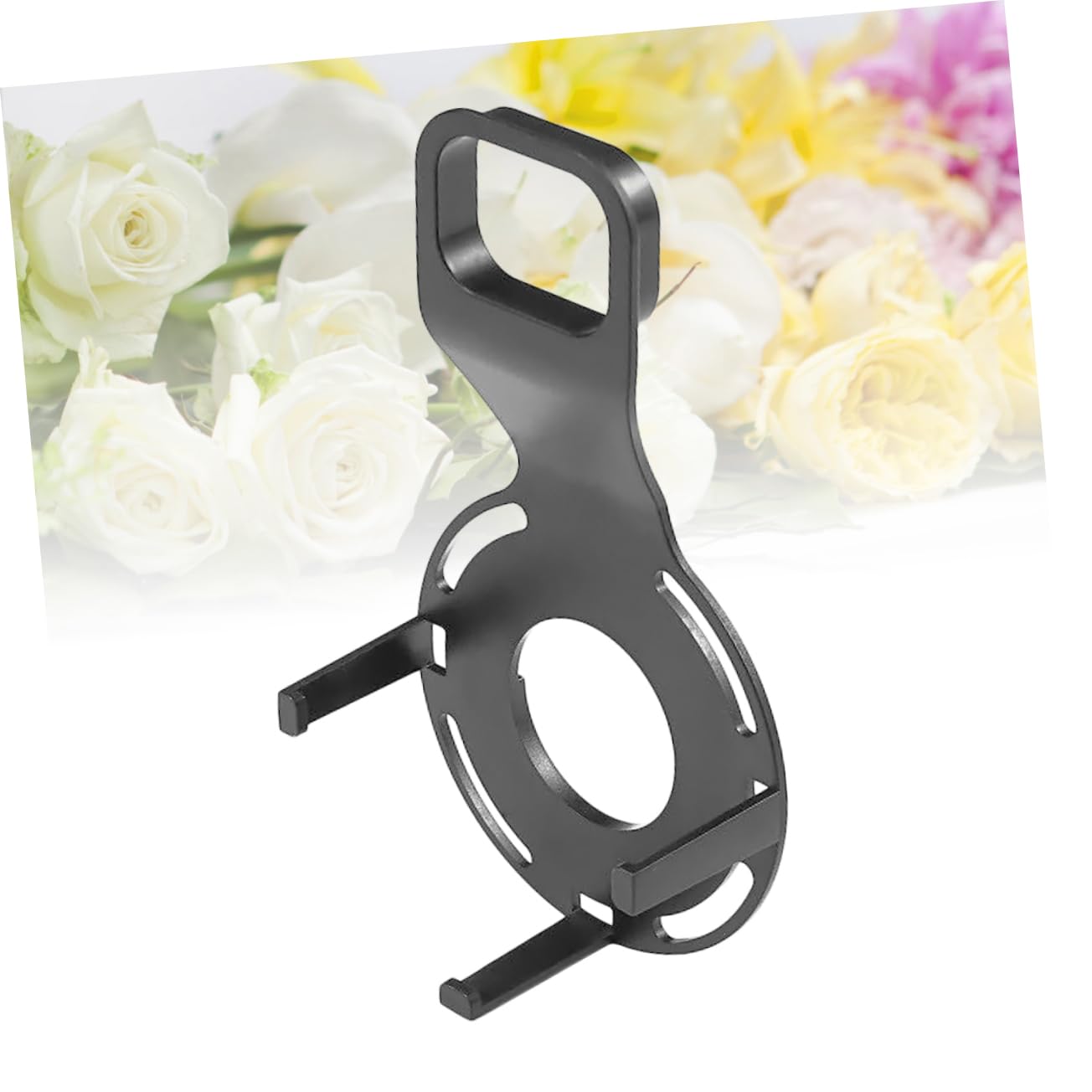 LALAFINA Speaker Stand Holder for Dot Black Wall Mount Bracket with Stability Slip Feet Protects Against Tipping from Pets for Home Office Use