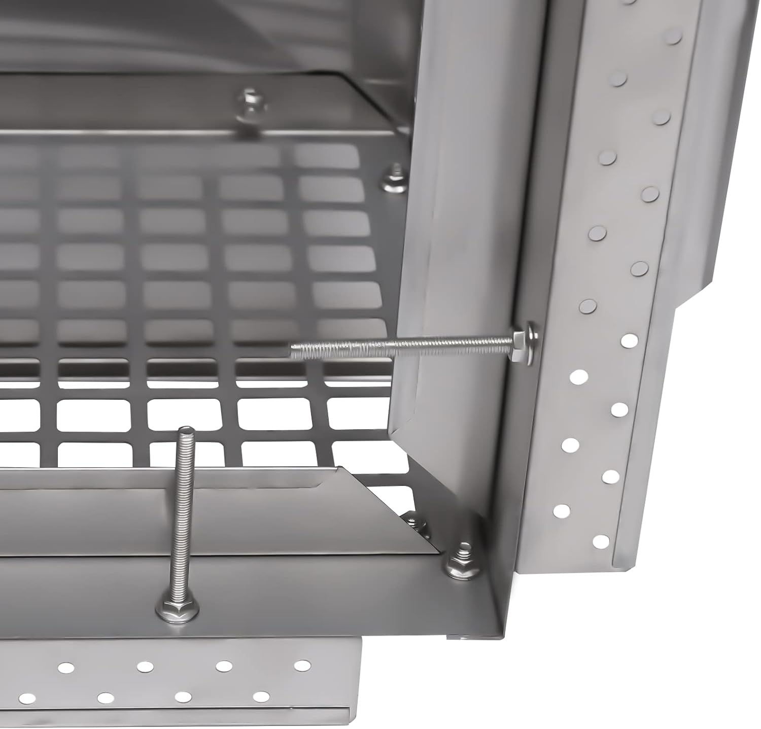 Chimney Cap, 17" x 29" Fireplace Chimney Cover 304 Stainless Steel Chimney CapFlue Caps with with Bolts and Fixing Strips, Fireplace Chimney Cover Adjustable for Outdoor Masonry Chimney