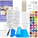 Amazing Clear Cast Bundle - Amazing Clear Cast Resin 8 Ounce, Pixiss 30 Colors Resin Tinting Mica Powders (Assorted Colors), Mixing Sticks, Silicone Measuring Cups, Syringes, Gloves, Pipettes