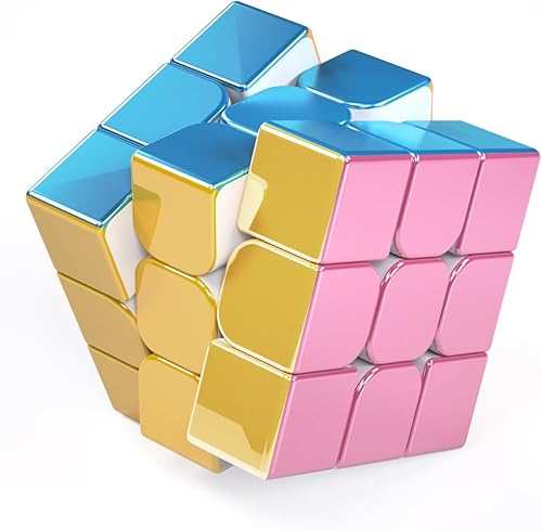 Miniatura 3 de Cyclone - Cubo de velocidad de 3 x 3 para niños, espejo reflectante magnético sin calcomanías, cubo mágico de 3 x 3 x 3 pulgadas, rompecabezas