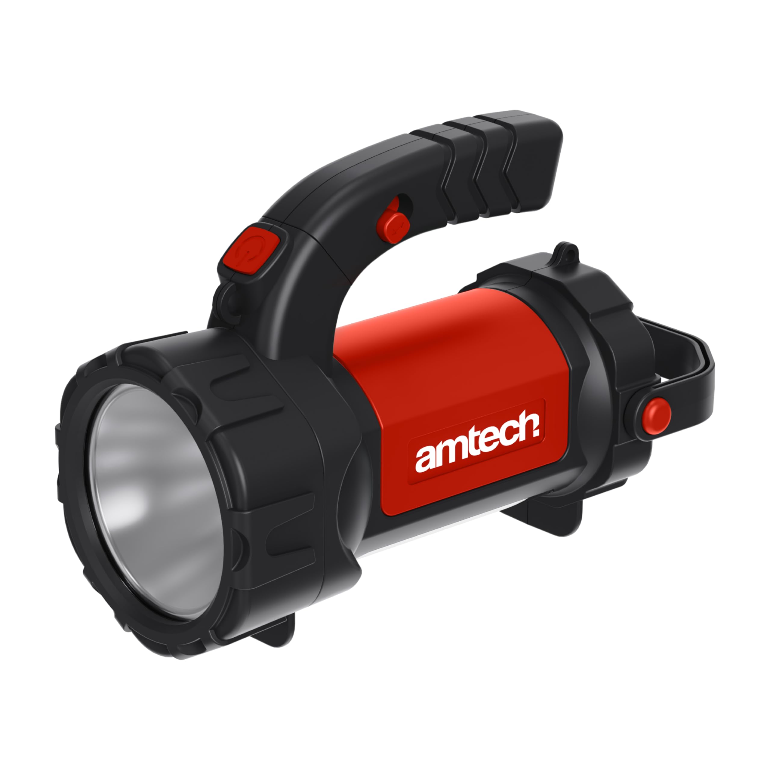Amtech 3W Usb Rechargeable Searchlight LanternUsb Charging  2W Side Cob Light.red / White,3W Front Light White from B&Q