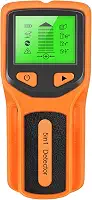 HW430 Detector de pinos 5 em 1 Scanner de parede Digital portátil profissional multifuncional Detector de parede Cabo de fios vivos PVC Tubo de água Scanner localizador de metal