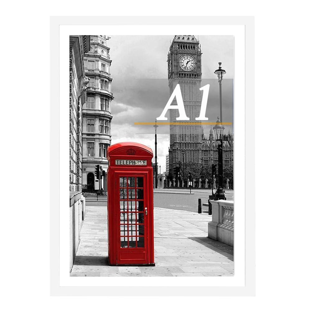Scholar Tree A1 Picture Frame, White Photo Frame, A1 Frames 59.4x84.1cm