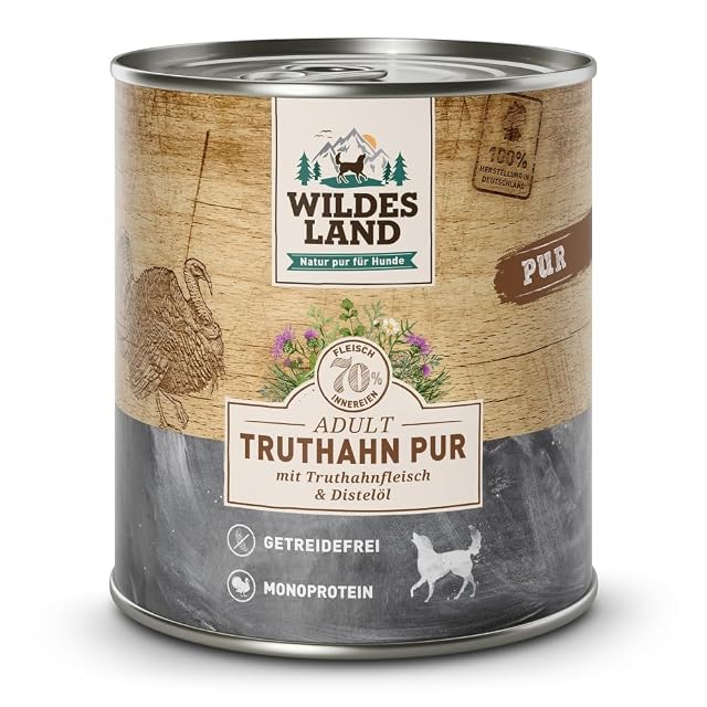 Wildes Land Comida Humeda de Perro Sabor Pavo 6x400 Gr