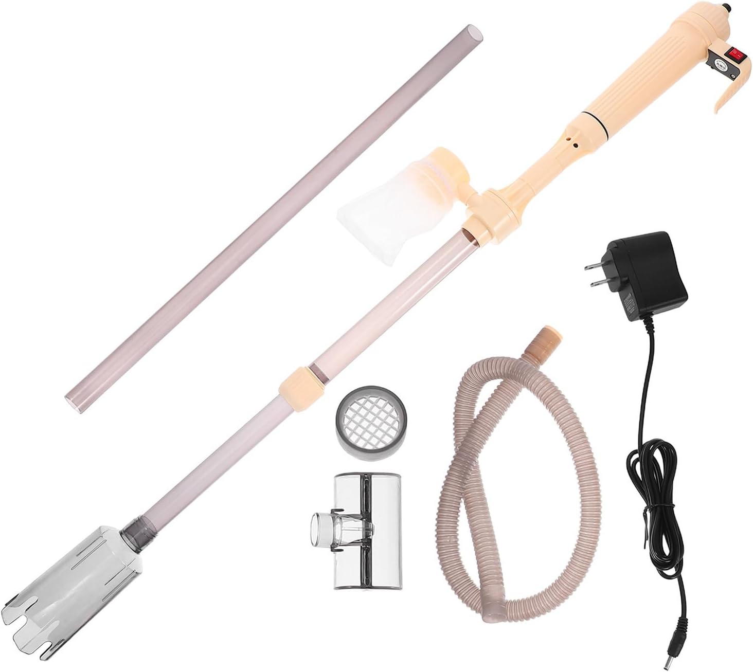 Milisten Electric Fish Tank Cleaning Tool with Multifunctional Design and Wear Resistant Abs Material, Portable Aquarium Dropper for Turtle Tank and Aquarium Use in Homes and Offices