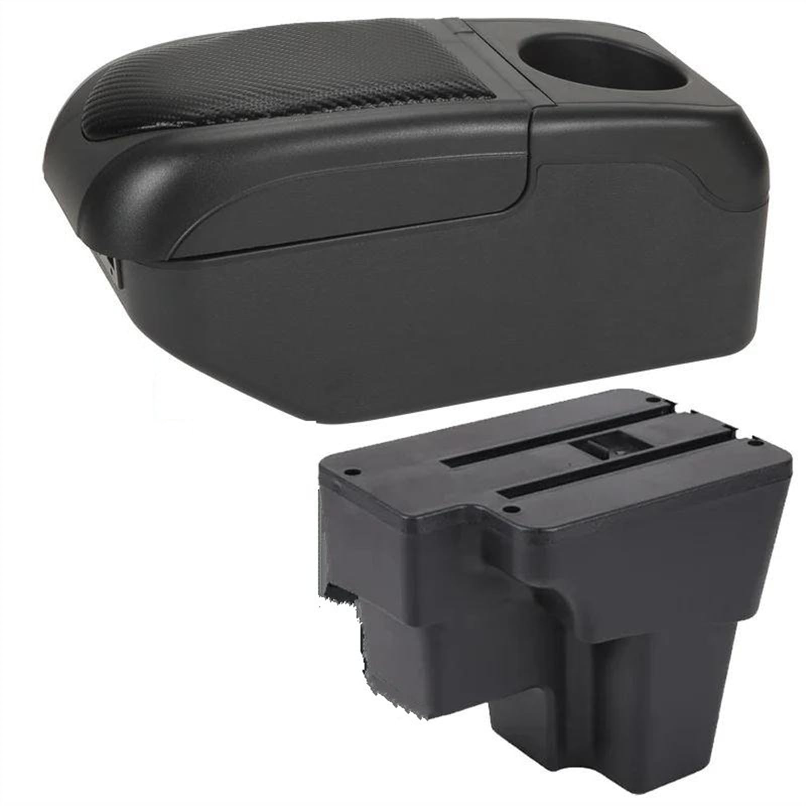 NOHEEU Car Decorative Styling Center Console Multifunctional Storage Box South America For STONIC For Rio Lx For Cerato(Black Black)