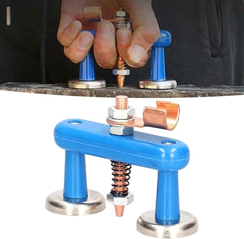 Miniatura 9 de Soporte de soldadura magnética, cabeza de imán de soldadura azul, abrazadera de soporte de soldadura magnética, herramientas de abrazadera de tierra