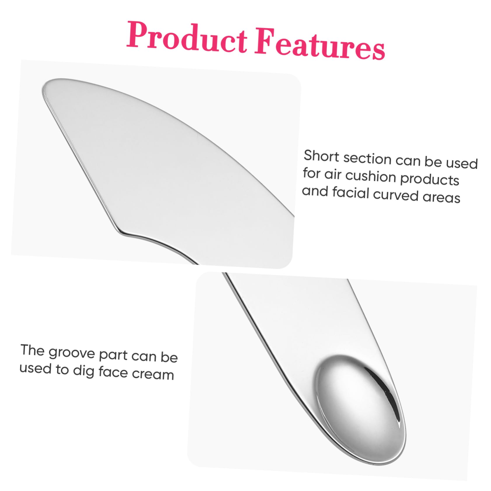 Didiseaon Stainless Steel Makeup Palette Knife Small Foundation Mixing Spatula for Diy Cosmetics