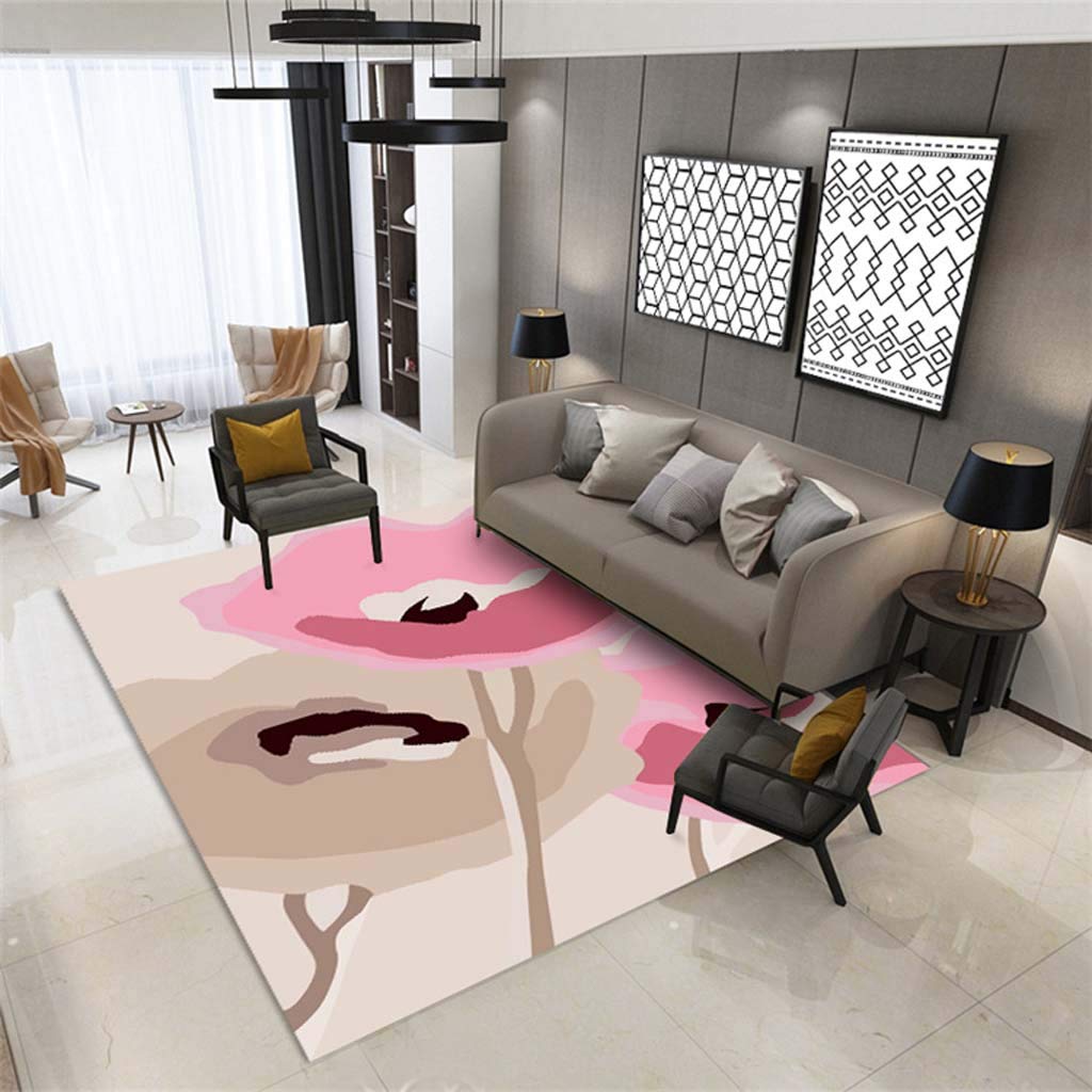 Tapis salon velours de cristal bureau chambre table basse impression 3D grande taille