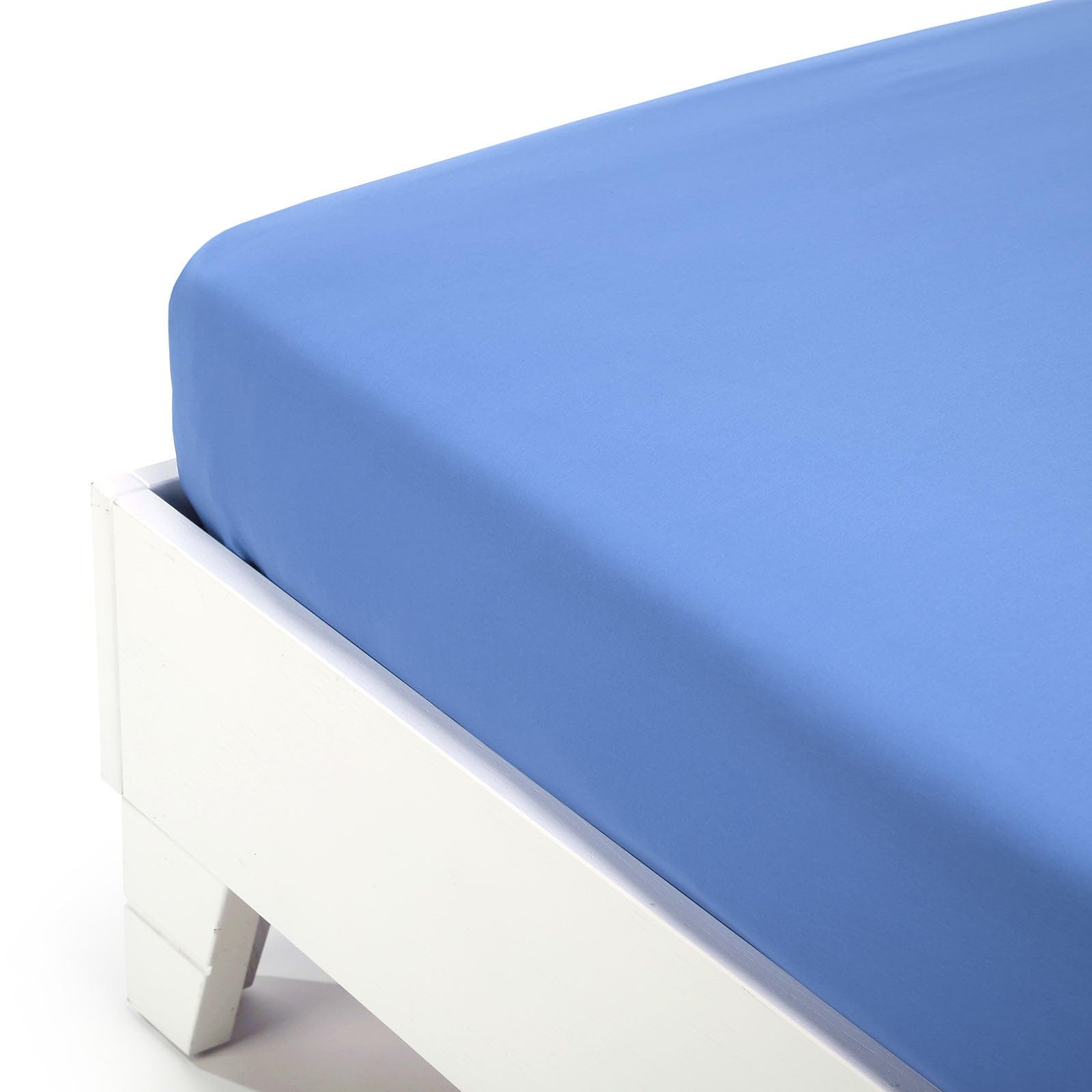 Caleffi - Plain Dyed Cotton Bed Sheet Single Ocean