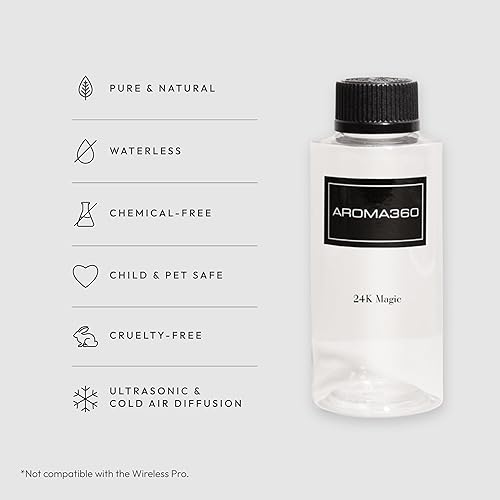 Miniatura 369 de Aroma360 Dream On - Mezcla de aceites aromáticos – 16.9 fl oz – Aceite difusor de aromaterapia perfumado con té blanco sereno, aloe vera curativo