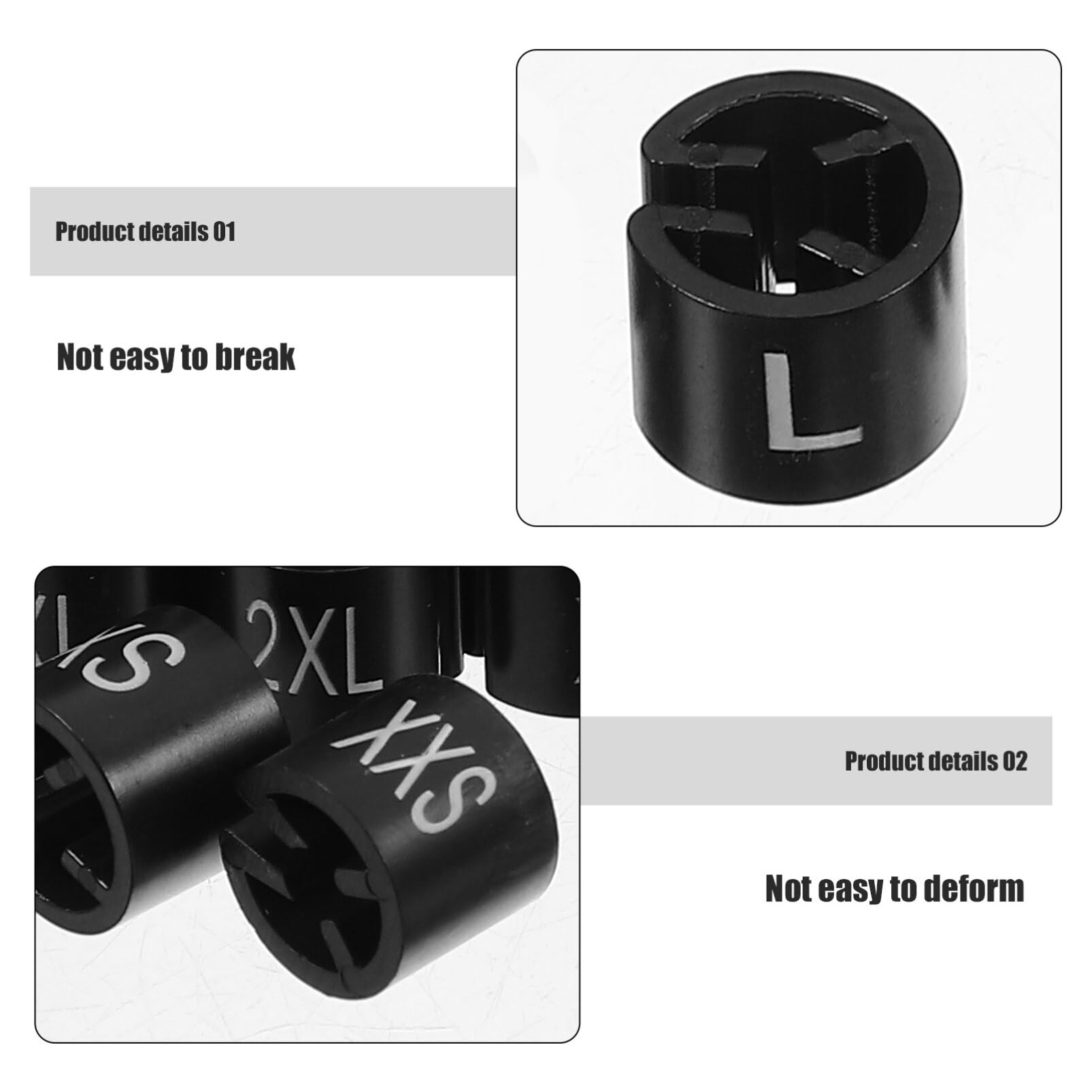 TOPPERFUN 400 Stück Kleiderbügel-Clips - 8 Größen Für Perfekte Kleiderordnung