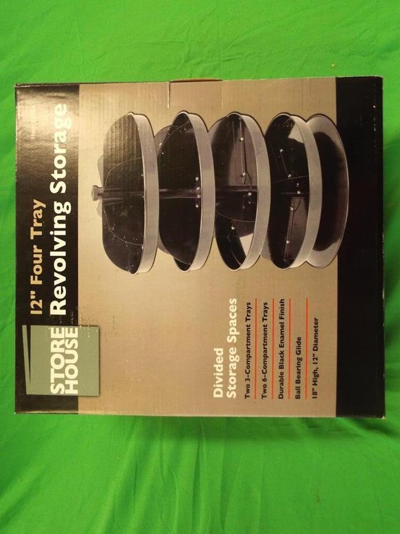 12 in. Four Tray Revolving Storage