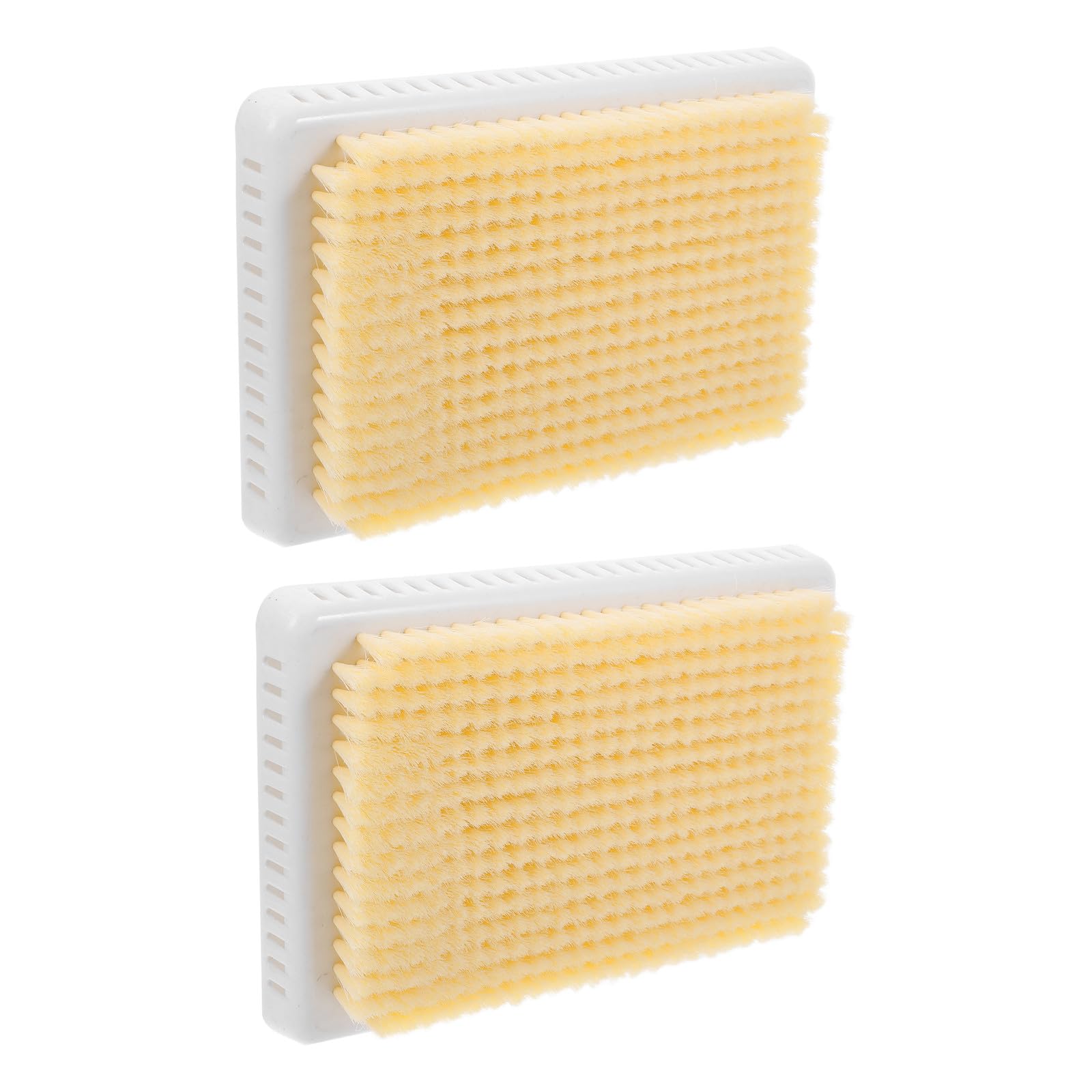 Healvian Spugna Esfoliante la Schiena da Bagno 2 Pezzi con Setole Resistenti, Lavatesta a Parete Stabile per Doccia, Spazzola per Corpo con Adesione Salda per Igiene Quotidiana