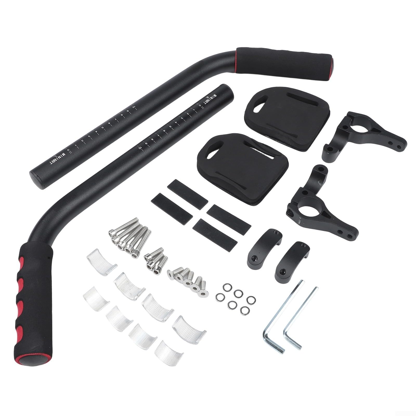 Glomc Aluminum For TT Handlebar For Aero Bars For Road Mountain Bike, Adjustable For Triathlon Time Trial Cycling Hand Rest With 22Mm Diameter Grip Tray(0608type)