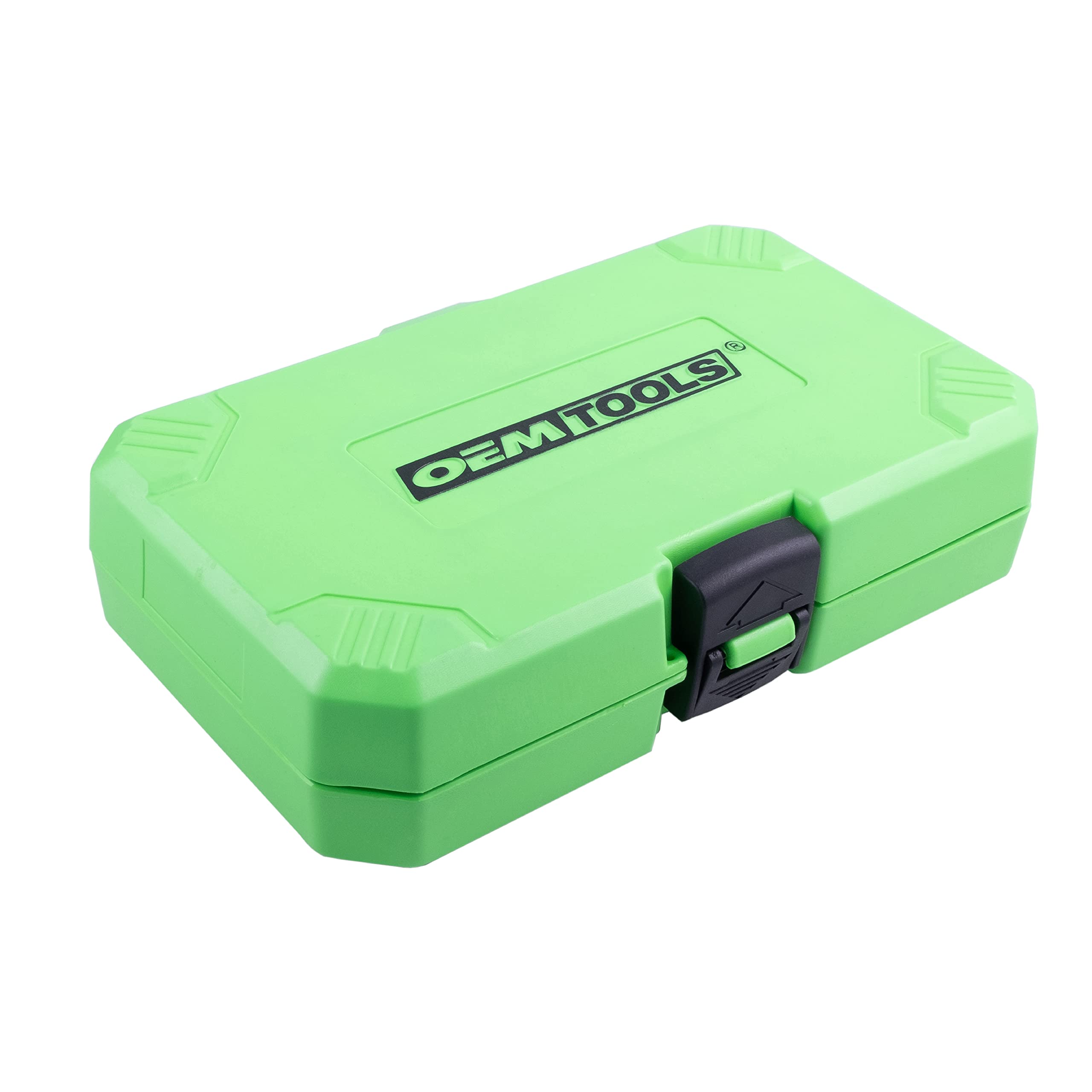 OEMTOOLS 22989 Juego de 32 llaves de vaso hexagonales, SAE y métricas, juego de llaves de vaso hexagonales de 1/2", 1/4" y 3/8" métrico y SAE incluido