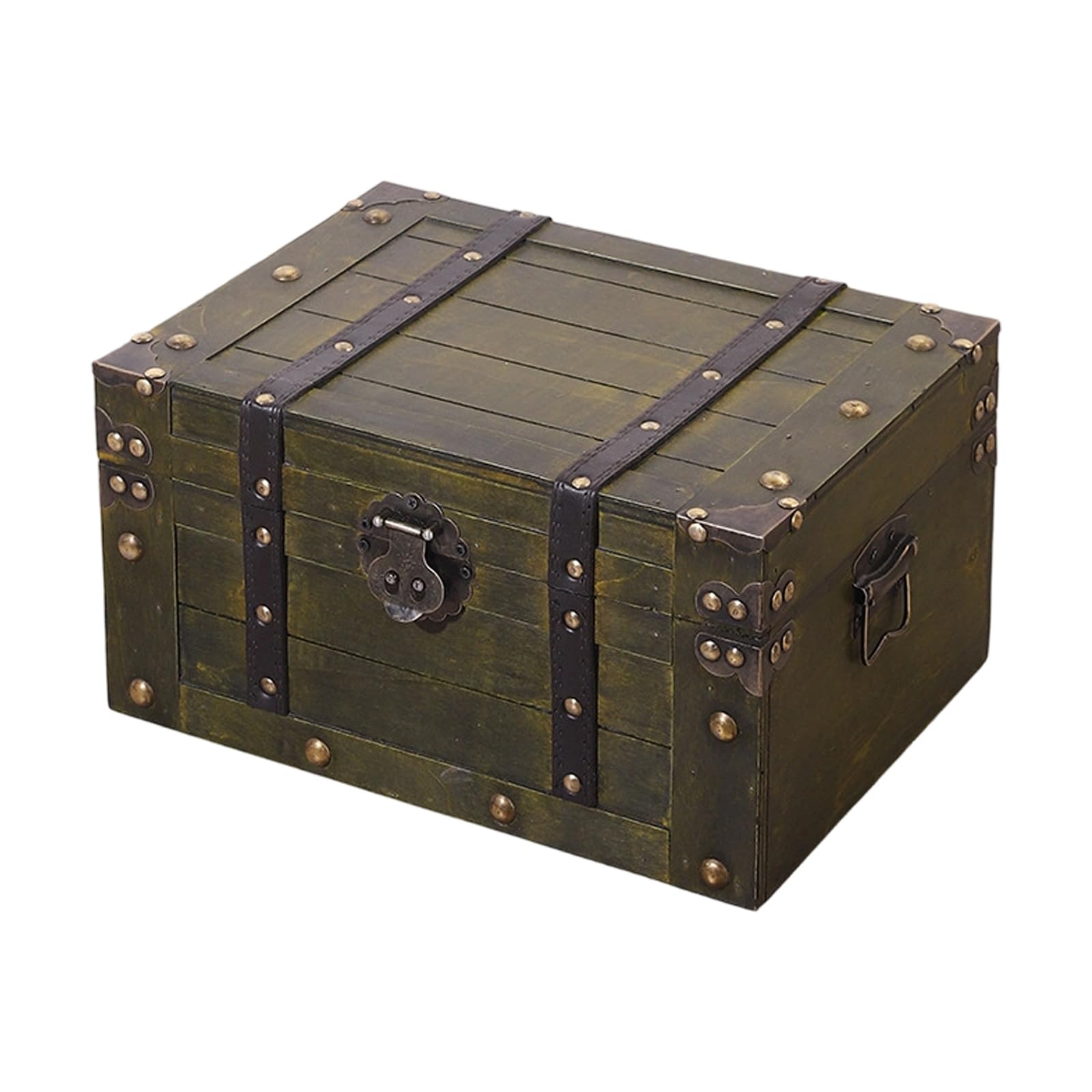 Zxfdsfdbnm Rustics Wood Storage Box Featuring Clasp for Secure Storage of Valuables and As Home Decoration Items Jewelry Box