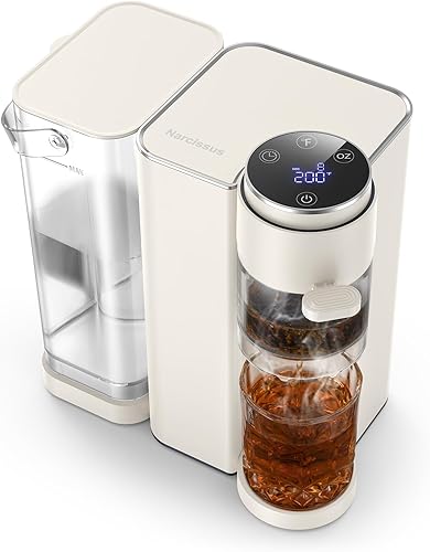 Narcissus T20 Tea Master Machine, dispensador instantáneo de agua caliente de 0.5 galones para preparar té, hervir y dispensar rápidamente, ajuste