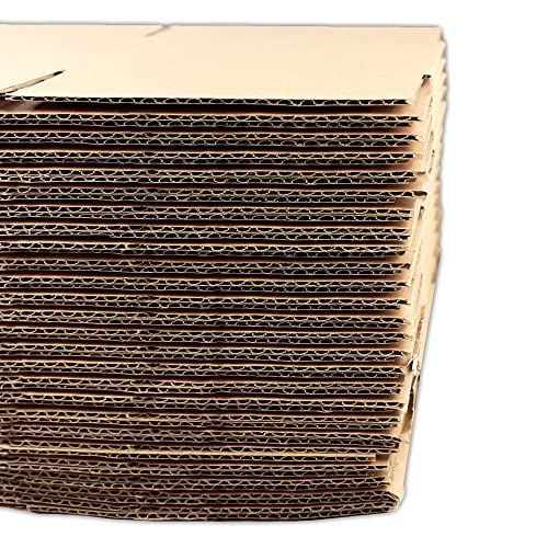Image of 50 EcoSwift 5x4x4 Corrugated Cardboard Packing Boxes Mailing Moving Shipping Box Cartons 5 x 4 x 4 inches