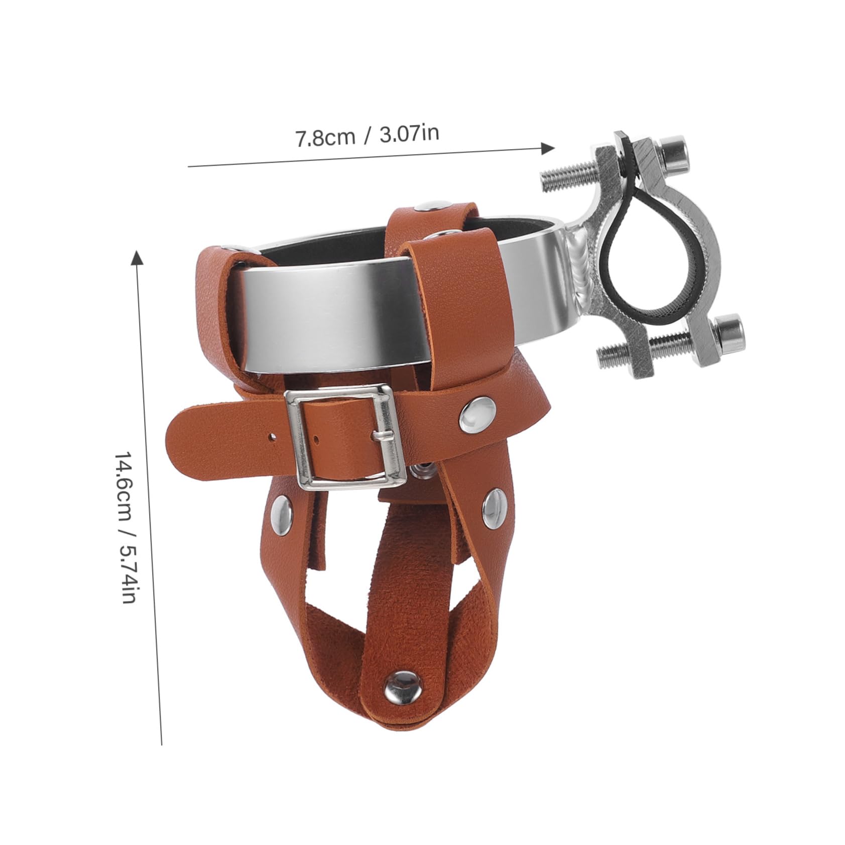 Sosoport 3sätze Retro Fahrrad Wasserflaschenhalter Pu- Verstellbar Stabiler Getränkehalter Für Fahrräder Einfache Installation Schraubenschlüssel