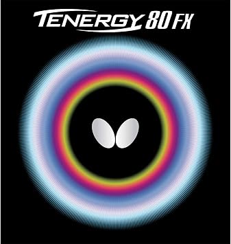 Butterfly Tenergy 80 FX Table Tennis Rubber Table Tennis Rubber - 1.7 mm, 1.9 mm, or 2.1 mm - Red or Black - 1 Inverted Table Tennis Rubber Sheet - Professional Table Tennis Rubber