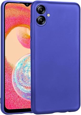 Zore Galaxy ile uyumlu A07 Kılıf Zore Premier Silikon Kapak Saks Mavi