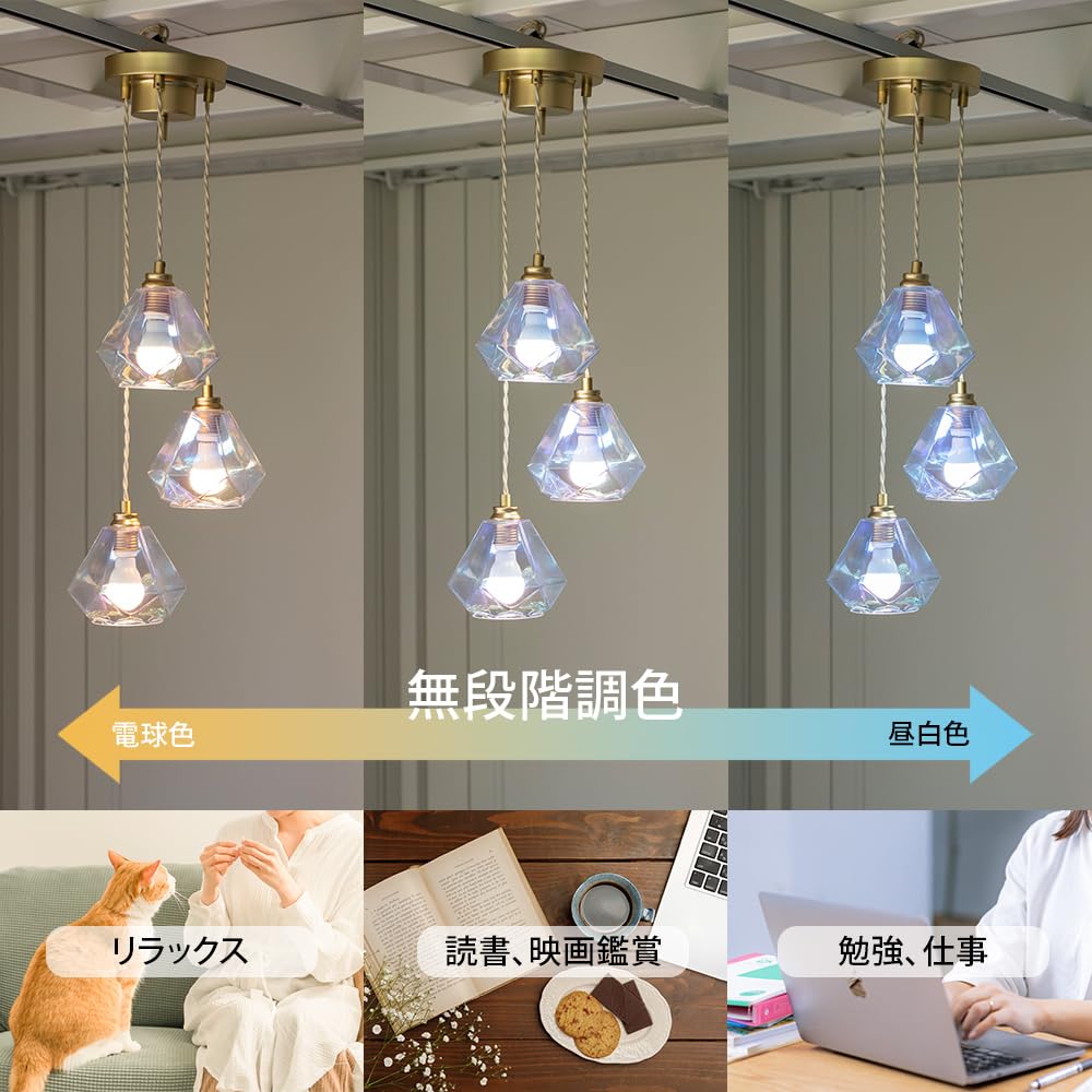Amazon.co.jp : ムーラ ペンダントライト オーロラ レオンミニ (3灯
