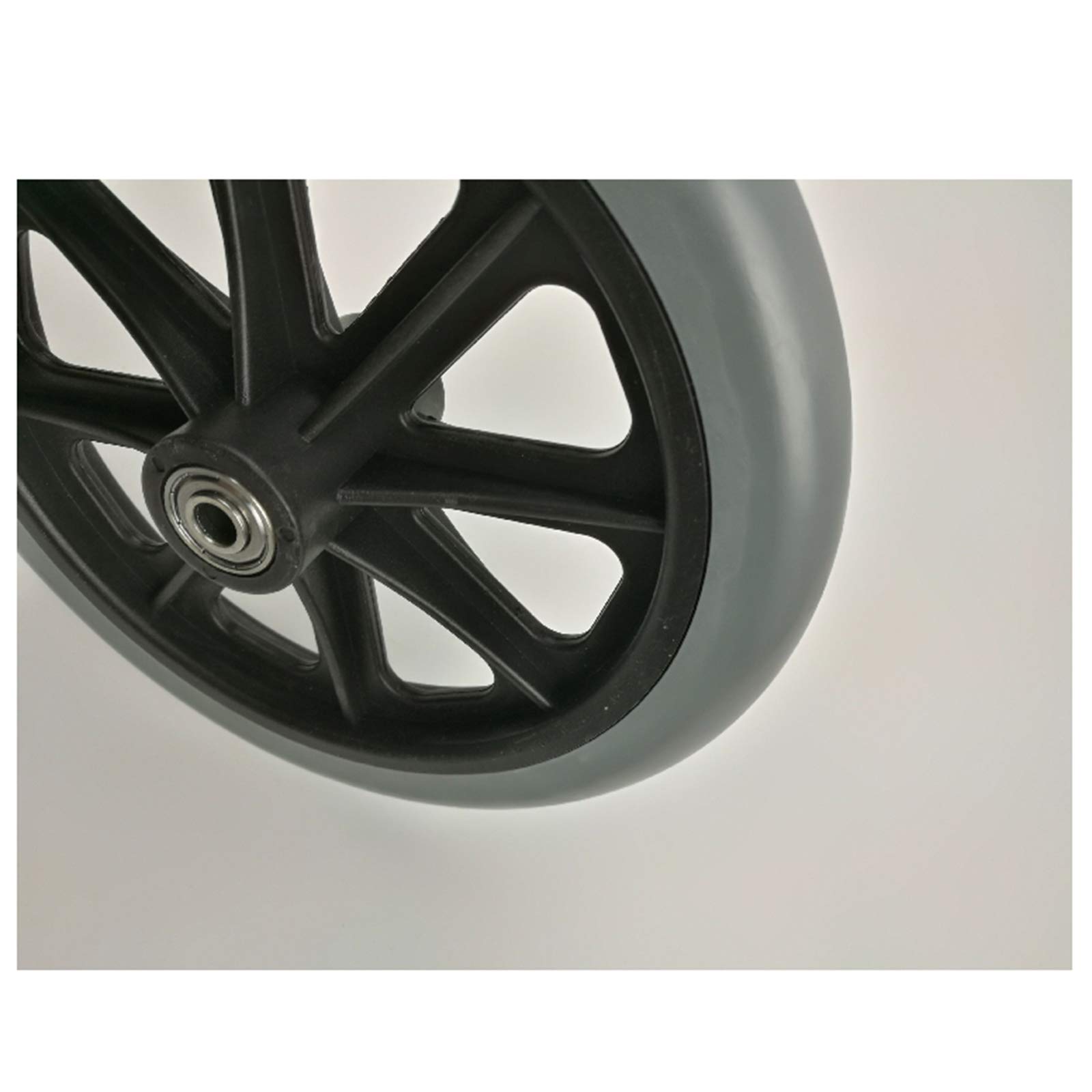 Piezas de Repuesto de Ruedas Universales Portátiles para Sillas de Ruedas, Neumático Tpr, Rueda Delantera para Sillas de Ruedas Manuales, Andadores, Andadores, Económico, Paquete de 2 (8 Pulga