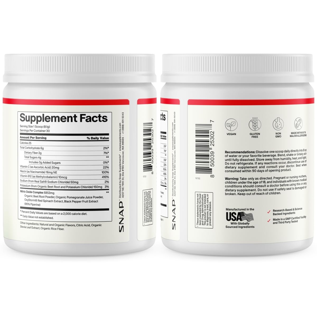 Snap Supplements Organic Beet Root Powder, Apple, 8.8 oz, 30 Servings — Amazon image 9