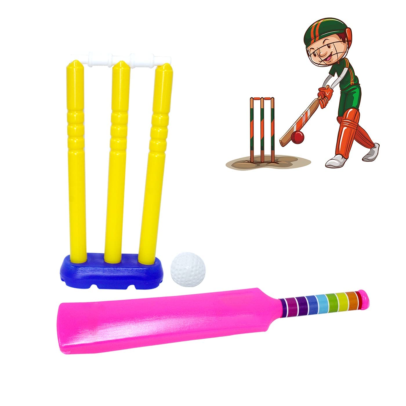 Majik Kids Birthday Gift Toy for Boys and Girls (Cricket Set (M2)) (B09W17VJWX) Amazon Price History, Amazon Price Tracker
