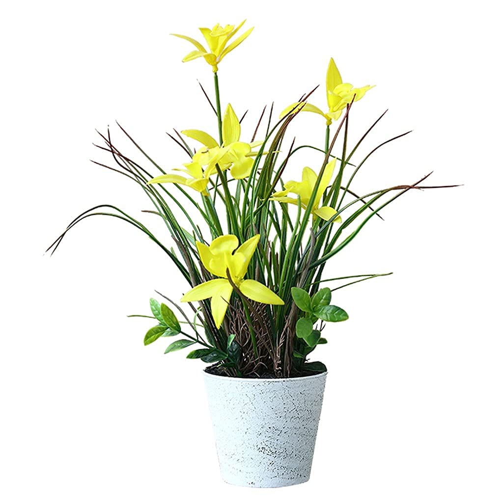XDLEDMKIZ Artificial Flowers Artificial Flowers Green Plants Potted Living Room Tea Room Decorations Realistic Fake Flowers Hotel Shop Decorations Fake Flowers,Pink