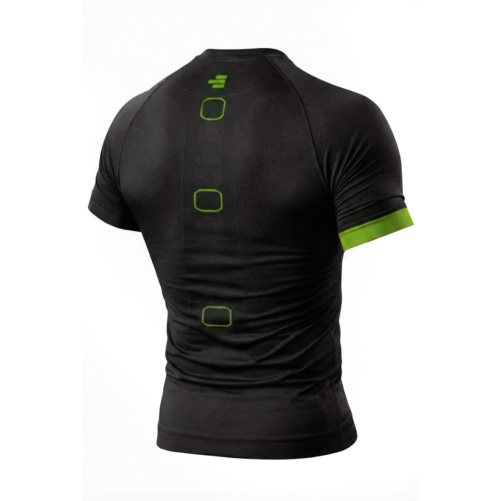 R-EVENGE Maglia a Manica Corta Compression da Uomo, Ideale per Il Workout in Palestra