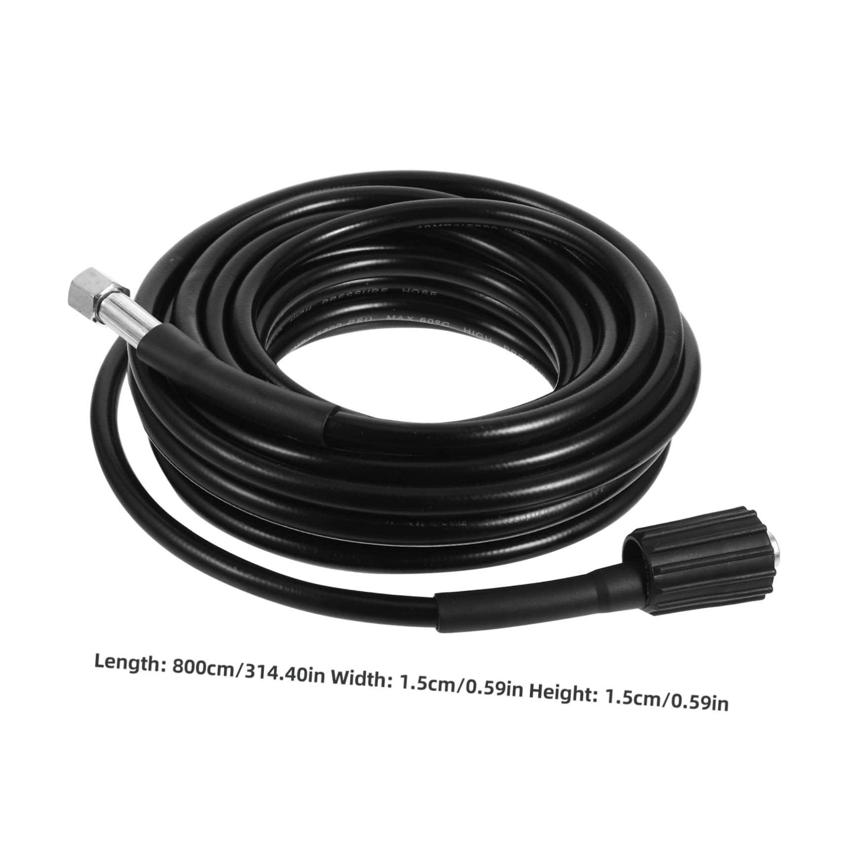 POPETPOP Tubo Flessibile Per Idropulitrice Da 8 M, Tubo Di Prolunga Ad Alta Pressione 160 Bar, Attacco Filettato M22 Femmina, Compatibile Per Idropulitrici Ad Acqua Fredda