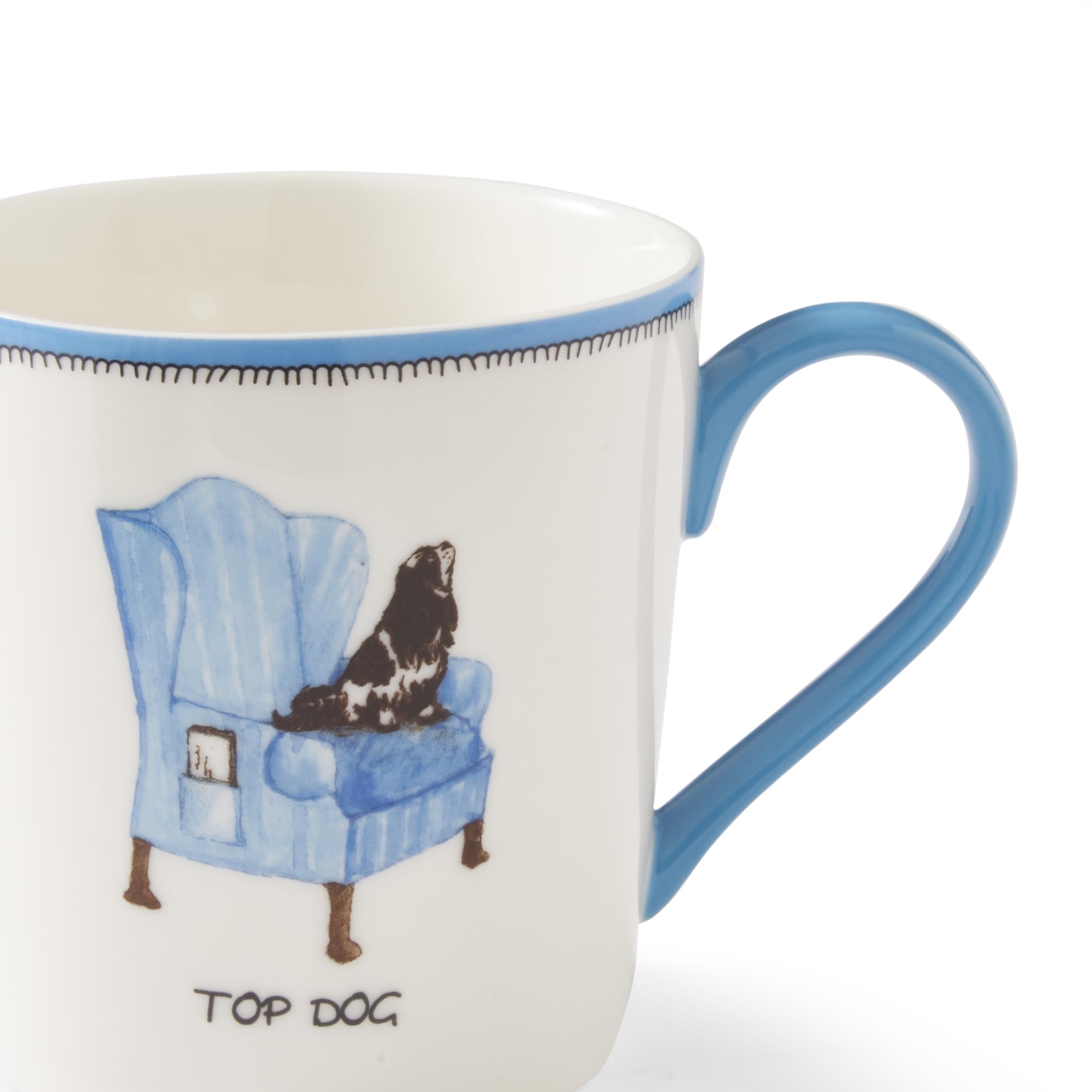 Amazon.com | Spode Kit Kemp 12oz Doodle Mug | Top Dog- Unique