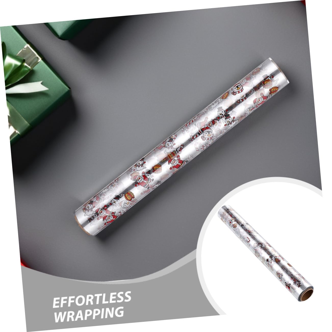 HOMSFOU 2rolle Transparente Geschenkpapierrollen für Blumensträuße Cellophanpapier zum Verpacken von Geschenkkörben und Leckereien Strapazierfähiges Material für Weihnachtsdekorationen