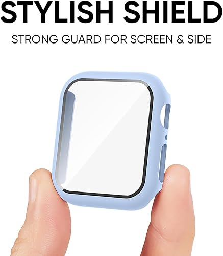 Miniatura 9 de Adorique Correa 3 en 1 para Apple Watch de 1.575 pulgadas, 1.614 pulgadas, 1.732 pulgadas, 1.772 pulgadas, con funda y protector de pantalla, correa