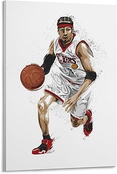 Amazon.co.jp: Allen Iverson アレン・アイバーソン・プレイング