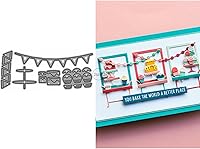 Vista 8 de DzIxY Palabras Feliz Cumpleaños Troqueles de corte de metal para hacer tarjetas de papel de grabación en relieve Troqueles Sets Álbum Scrapbooking