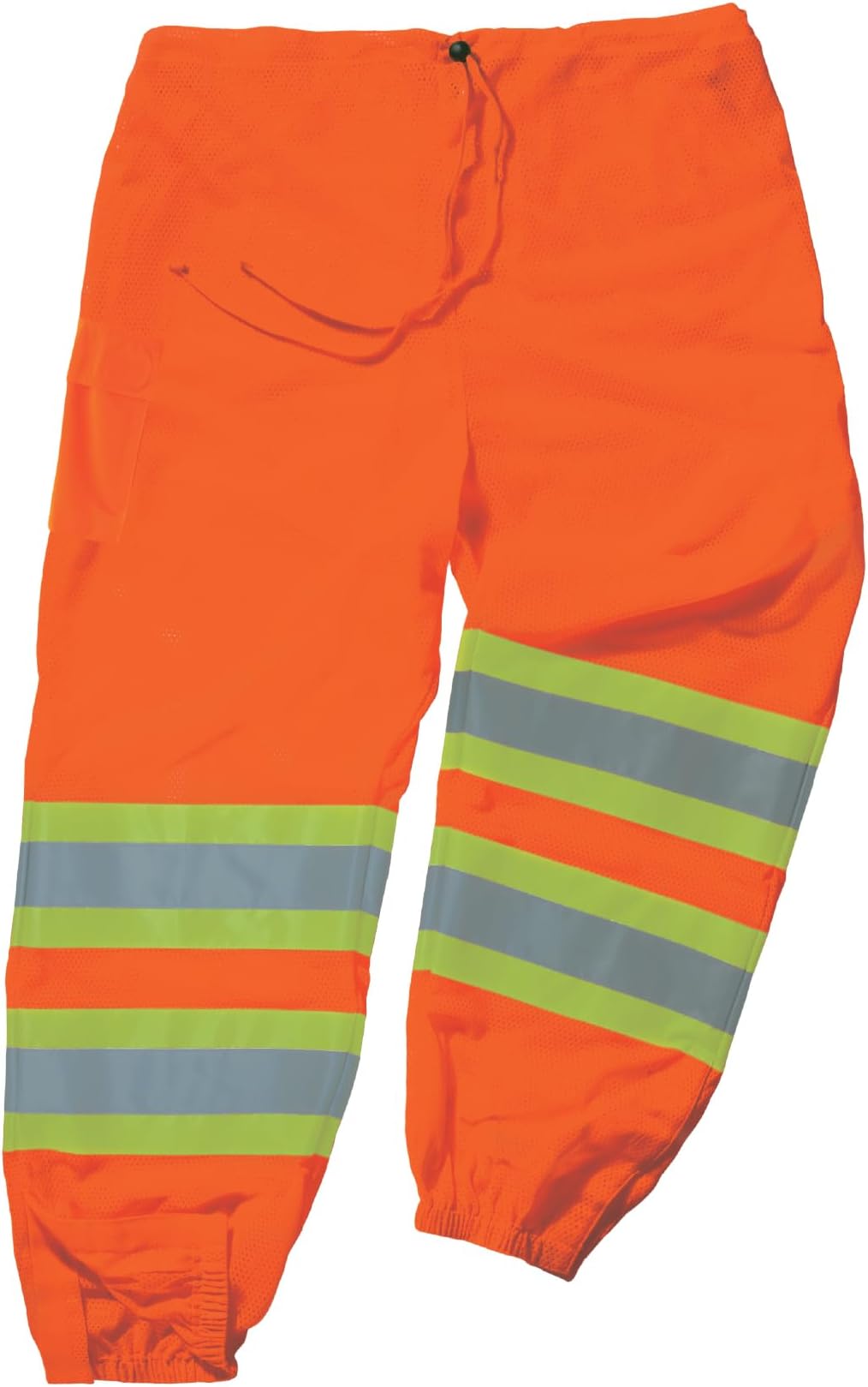Ergodyne GloWear 8911 ANSI Two-Tone High Visibility Orange Reflective Safety Pants, Small/Medium