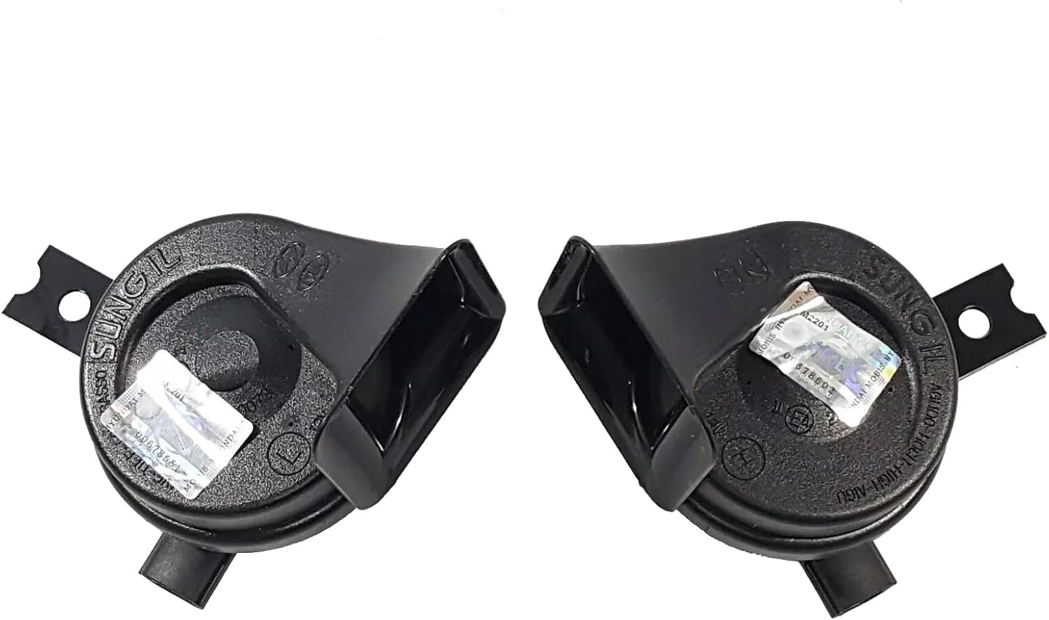 Generic Genuine OEM 96611-2B200 96621-2B200 LOW & HIGH Pitch Horn / 966112B200 966212B200 for Hyundai Santa Fe 2007-2012, Black