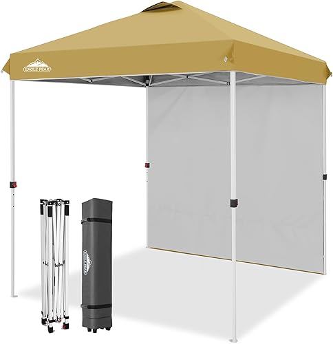 Miniatura 88 de EAGLE PEAK - Tienda de campaña desplegable con toldo, 1 pared lateral, fácil de montar, tienda para eventos, protección solar para exteriores, bolsa