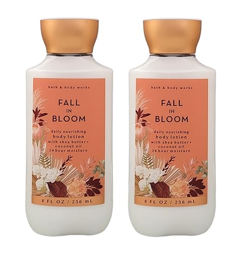 Bath & Body Works and Fall In Bloom - Juego de loción súper suave para mujer, 8 onzas, paquete de 2 (otoño en floración)