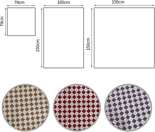 Miniatura 7 de ETULLE Tablecloth Checkerboard Tablecloth Ins Plaid Dining Table Cloth Square Rectangle Desk Cover Checkered Picnic Blanket Cafe Home Decor Mantel