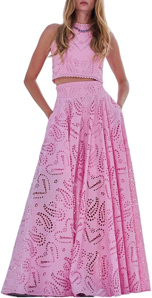 Melliflo Women’s Summer 2 Piece Tank Crop Tops Set